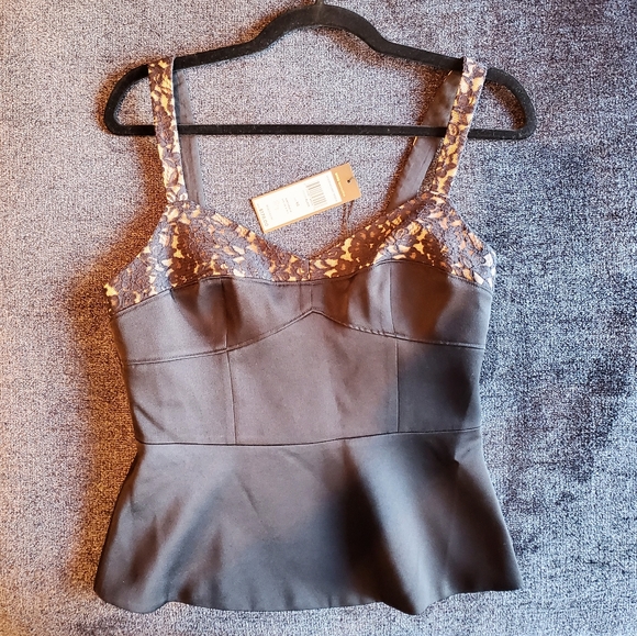 NWT BCBG peplum top - Picture 2 of 5
